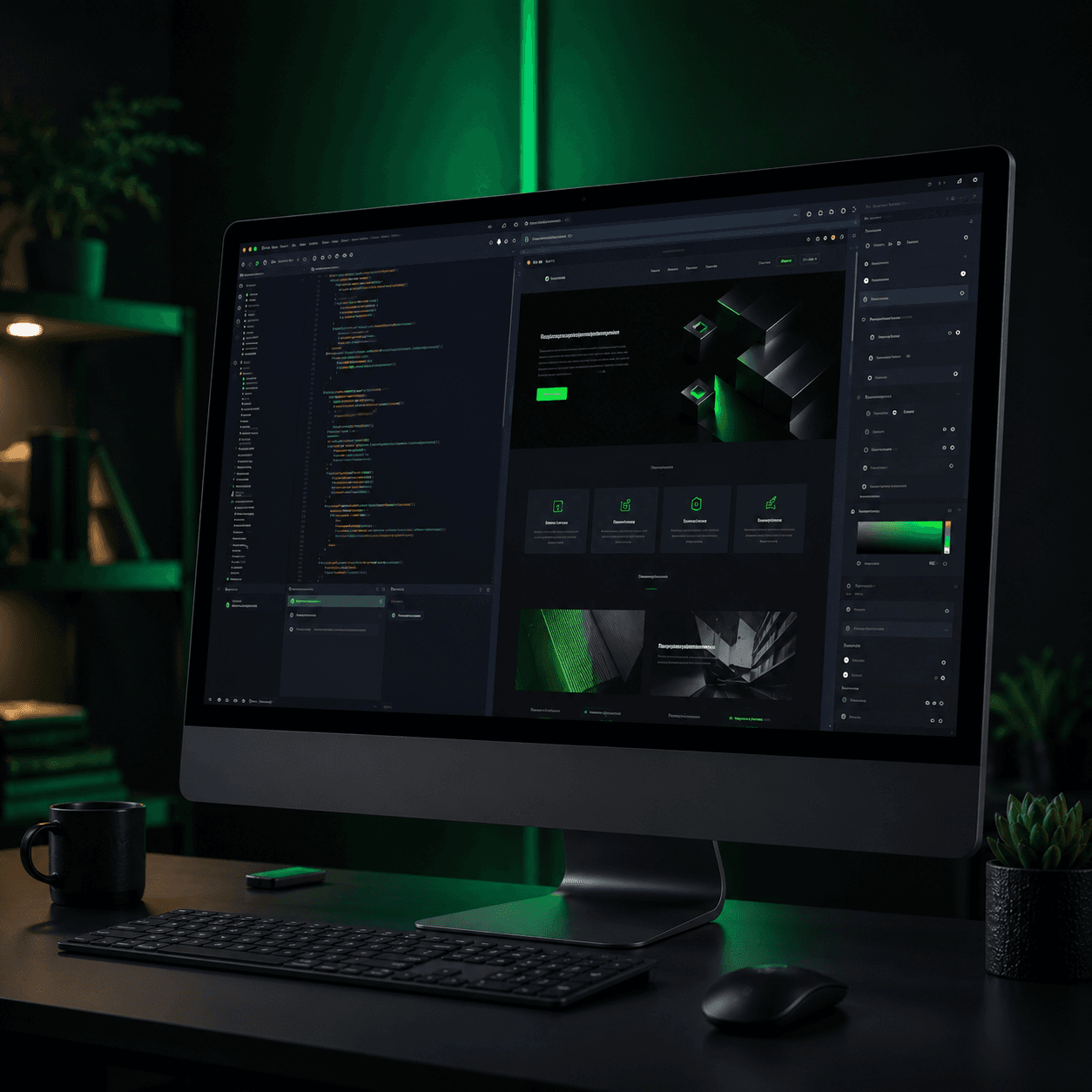 Web development project dashboard